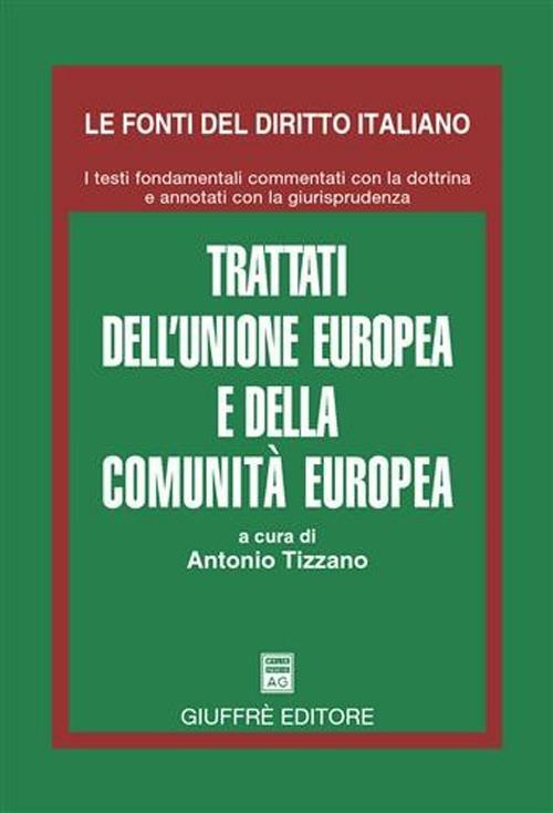 Trattati dell'Unione Europea e della Comunita' europea - copertina