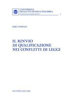 Il rinvio di qualificazione nei conflitti di leggi