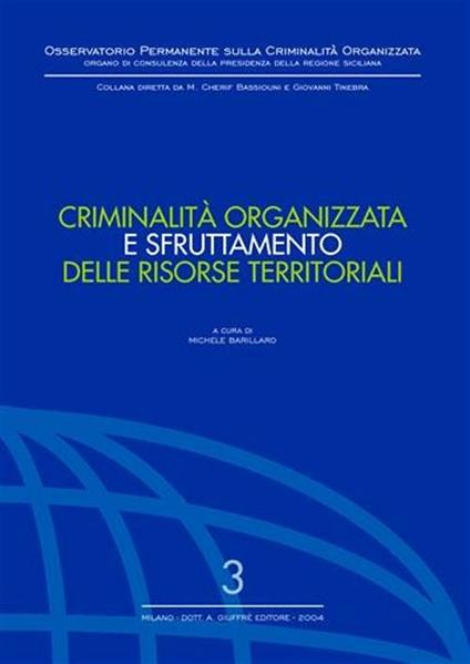 Criminalità organizzata e sfruttamento delle risorse territoriali - copertina