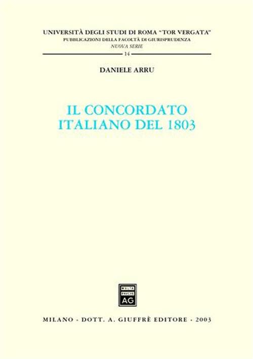Il concordato italiano del 1803 - Daniele Arru - copertina