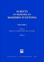 Scritti in memoria di Massimo D'Antona