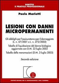 Lesioni con danni micropermanenti - Paolo Mariotti - copertina