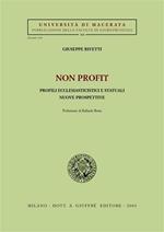 Non profit. Profili ecclesiasticistici e statuali. Nuove prospettive