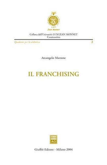 Il franchising - Arcangelo Marrone - copertina