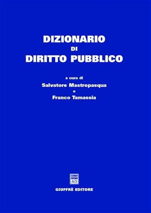 Dizionario di diritto pubblico - copertina