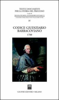 Codice giudiziario Barbacoviano (1788) - copertina