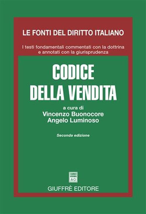 Codice della vendita. Aggiornato al dicembre 2004 - copertina