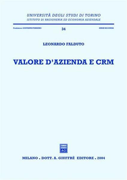 Valore d'azienda e CRM - Leonardo Falduto - copertina