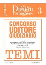 Concorso uditore giudiziario. Vol. 3: Temi.