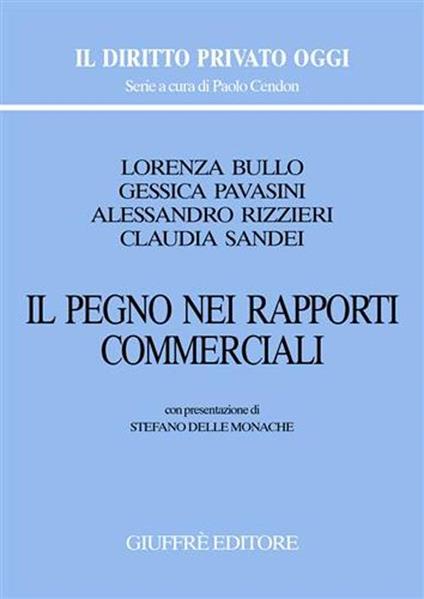 Il pegno nei rapporti commerciali - copertina