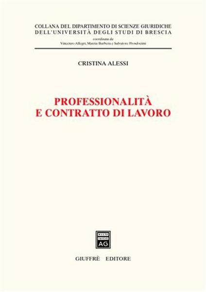 Professionalità e contratto di lavoro - Cristina Alessi - copertina