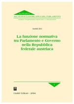 La funzione normativa tra Parlamento e Governo nella Repubblica federale austriaca
