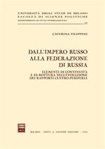 Dall'impero russo alla Federazione di Russia. Elementi di continuità e di rottura nell'evoluzione dei rapporti centro-periferia