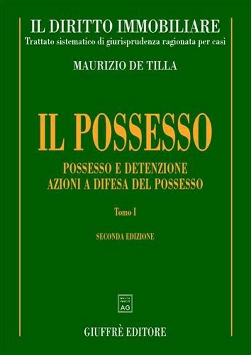 Il diritto immobiliare - Maurizio De Tilla - copertina