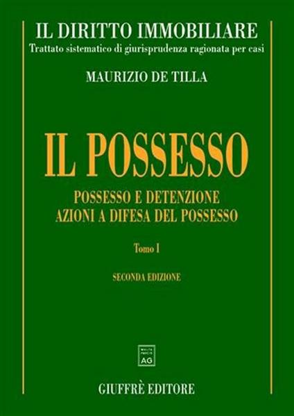 Il diritto immobiliare - Maurizio De Tilla - copertina