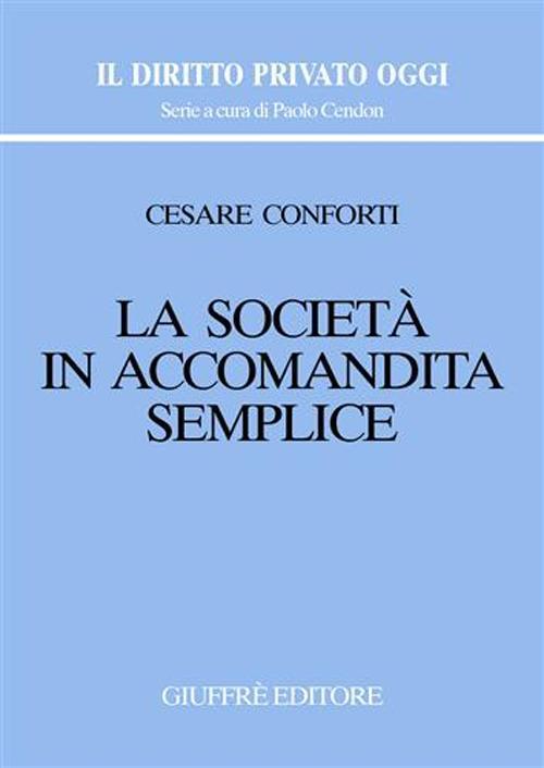 La società in accomandita semplice - Cesare Conforti - copertina