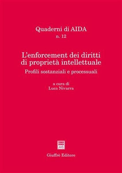 L' enforcement dei diritti di proprietà intellettuale. Profili sostanziali e processuali. Atti del Convegno (Palermo, 25-26 giugno 2004) - copertina