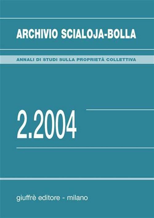Archivio Scialoja-Bolla (2004). Vol. 2 - copertina