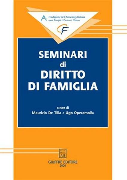 Seminari di diritto di famiglia - copertina