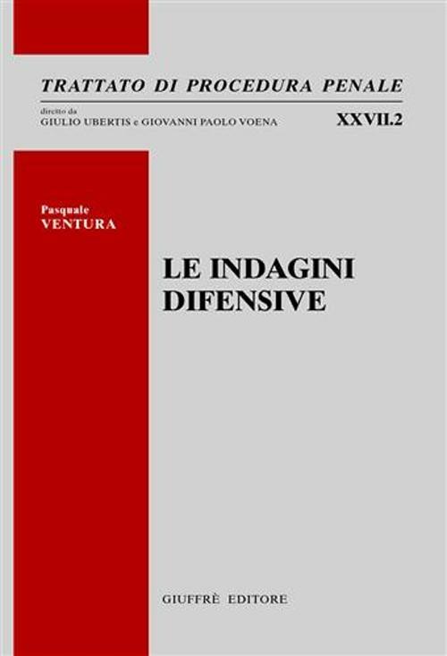 Le indagini difensive - Pasquale Ventura - copertina