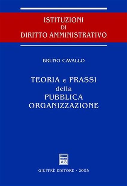 Teoria e prassi della pubblica organizzazione - Bruno Cavallo - copertina