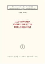 L' autonomia amministrativa delle regioni