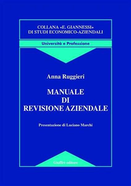 Manuale di revisione aziendale - Anna Ruggieri - copertina