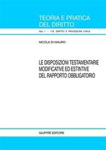 Disposizioni testamentarie modificative ed estintive del rapporto obbligatorio