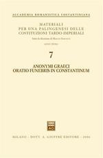 Anonymi graeci oratio funebris in Constantinum