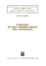 L' offerta di equa modificazione del contratto