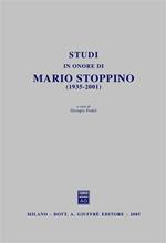 Studi in onore di Mario Stoppino (1935-2001)