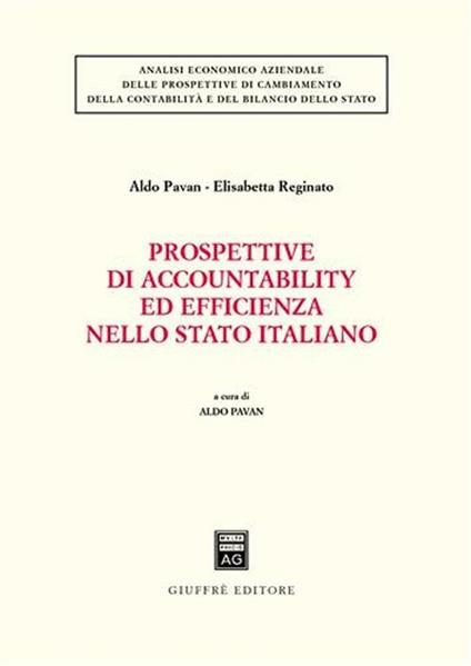 Prospettive di accountability ed efficienza nello Stato italiano - copertina