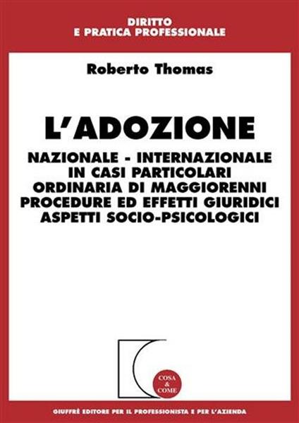 L' adozione - Roberto Thomas - copertina