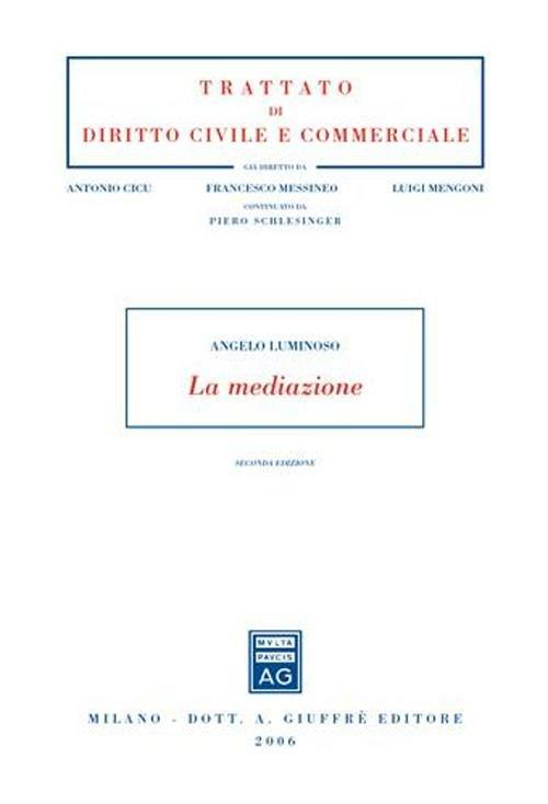 La mediazione - Angelo Luminoso - copertina