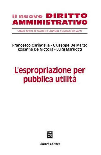 L' espropriazione per pubblica utilità - copertina