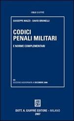 Codici penali militari e norme complementari