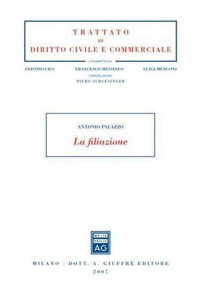 La filiazione - Antonio Palazzo - copertina
