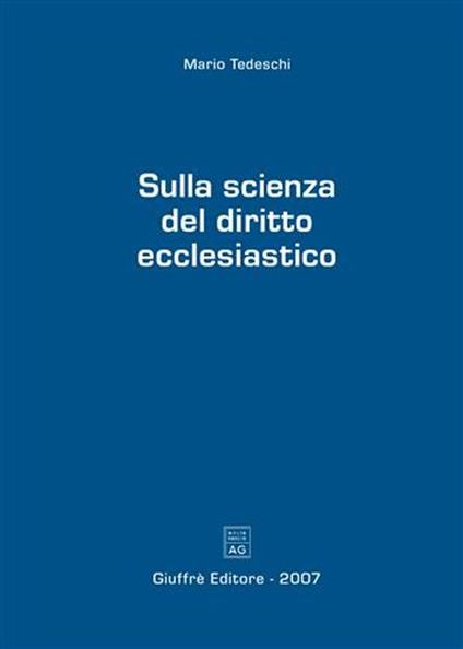 Sulla scienza del diritto ecclesiastico - Mario Tedeschi - copertina