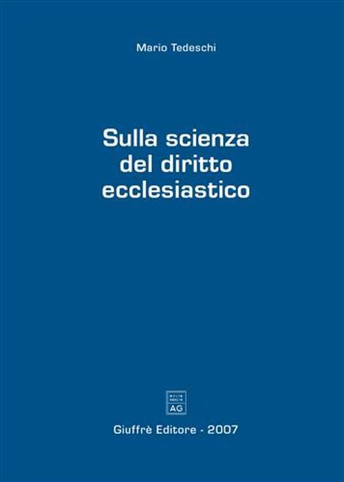 Sulla scienza del diritto ecclesiastico - Mario Tedeschi - copertina