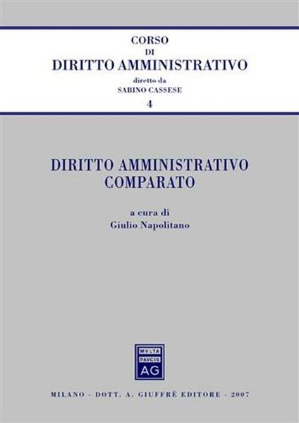 Diritto amministrativo comparato - copertina