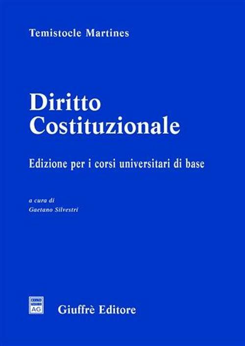  Diritto costituzionale -  Temistocle Martines - copertina