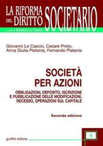 Società per azioni. Obbligazioni, deposito, iscrizione e pubblicazione delle modificazioni, recesso, operazioni sul capitale