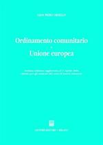 Ordinamento comunitario e Unione Europea