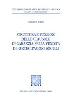 Struttura e funzioni delle clausole di garanzia nella vendita di partecipazioni sociali