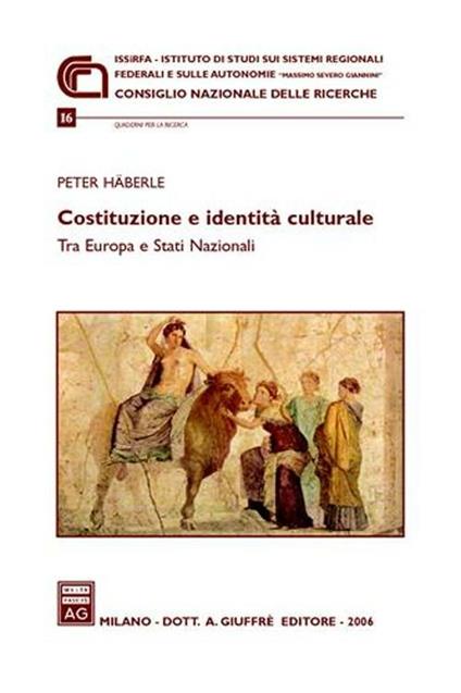 Costituzione e identità culturale. Tra Europa e Stati nazionali - Peter Häberle - copertina