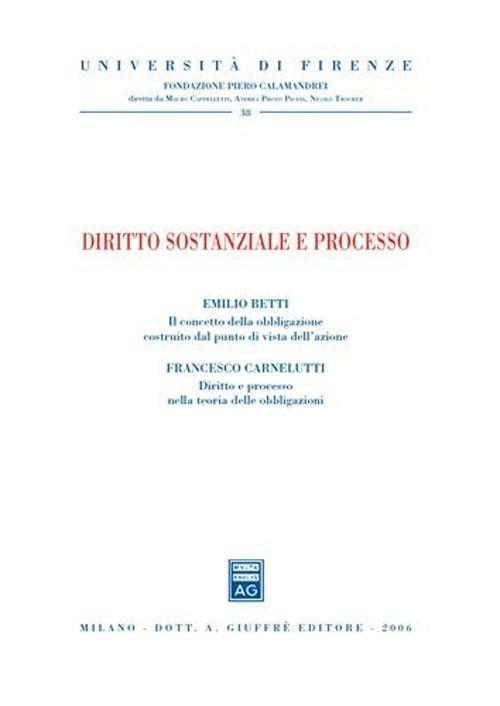 Diritto sostanziale e processo - copertina