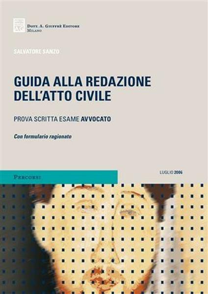 Guida alla redazione dell'atto civile - Salvatore Sanzo - copertina