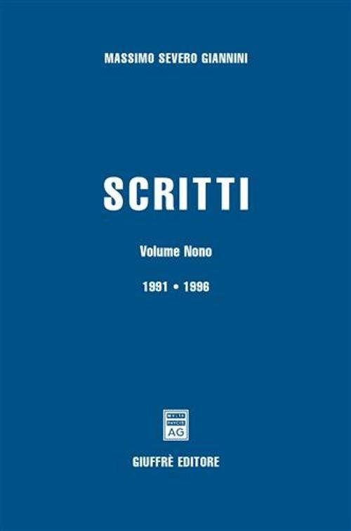 Scritti - Massimo S. Giannini - copertina