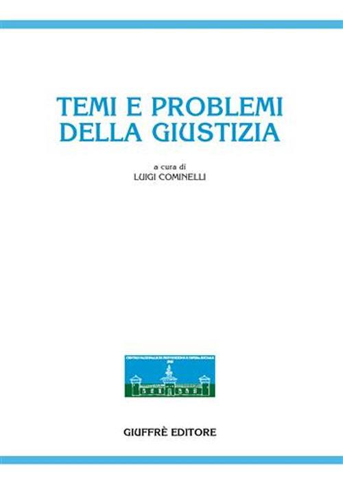 Temi e problemi della giustizia - copertina