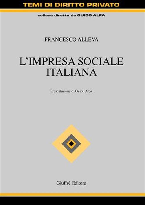 L' impresa sociale italiana - Francesco Alleva - copertina